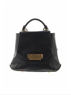 Zac Posen 2-way Classic Black Top-Handle Leather Bag and Backpack